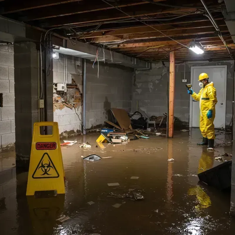 Flooded Basement Electrical Hazard in Imperial, MO Property